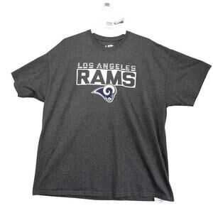 Los Angeles Rams Gray T-Shirt Men's 2XL Short Sleeve NFL Team Apparel Football